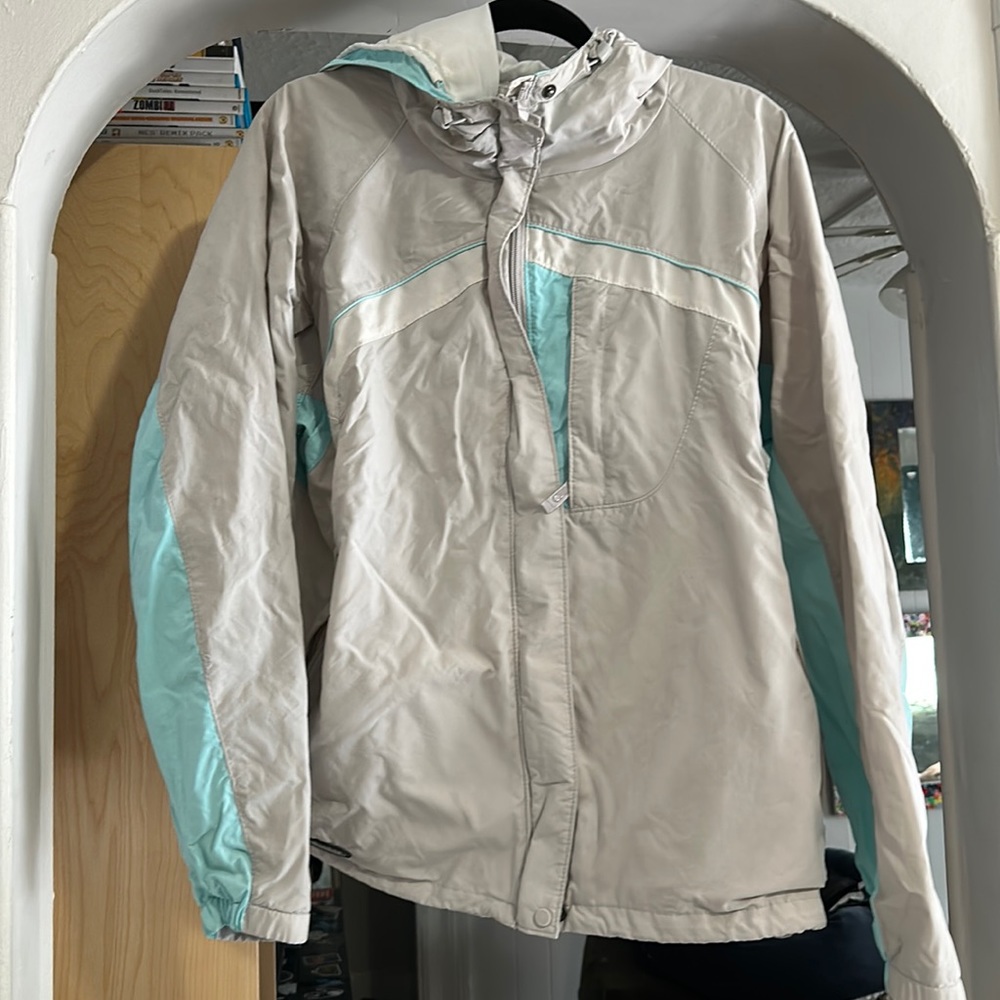 Columbia hooded rain jacket